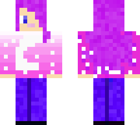 moon shirt purple hair girl