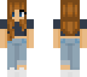 navy top girl x2!