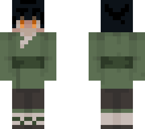nexusema wearing a green kimono (without haori)