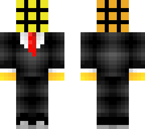 rubix cube man in a suit