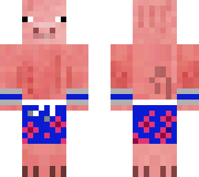 swimming pig