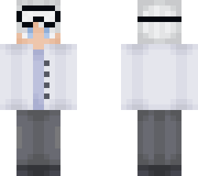 white hair scienctist