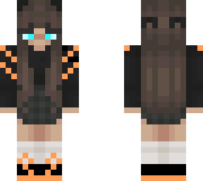 black and orange egirl
