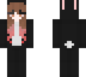 black matching bunny outfit :]