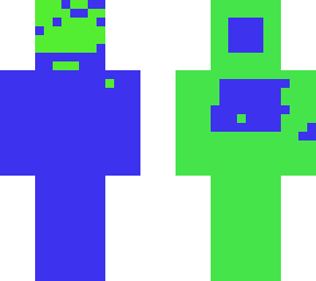 blue and green