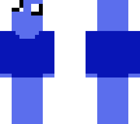 blue axolotl with shirt