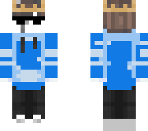 blue hoodie