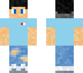 blue shirt boy