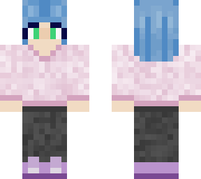 cute blue and pink