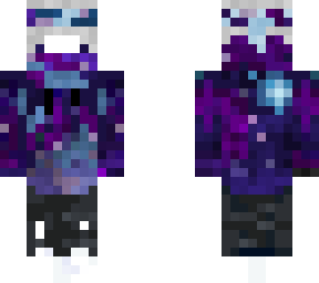 galaxy hoodie blanko with bandana! and balaclarva