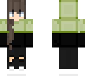 green and black hoodie for girls