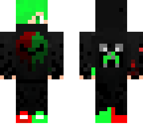 green and red boy with especial effects