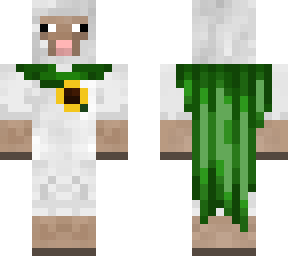 green cape sheep w sunflower