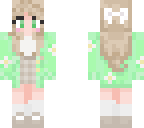 green flower girl
