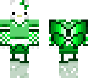 green hello kitty fairy