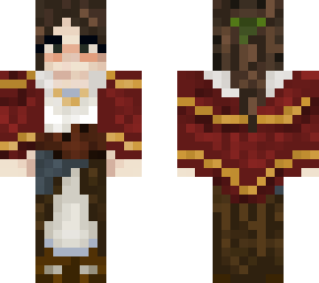 medieval girl w/ cape
