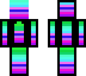 rainbow boy with black outline