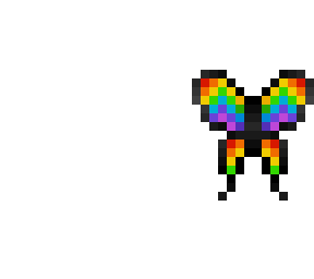 rainbow butterfly wings
