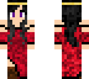 red dress