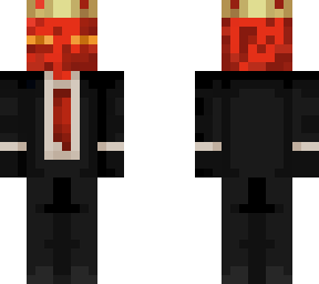 red enderman in a suit
