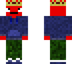red guy with crown