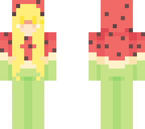 watermelon blond girl