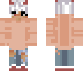 white haired crimson demon
