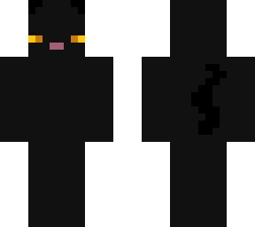 black minecraft cat
