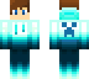 blue creeper hoodie (did not make the entire thing)