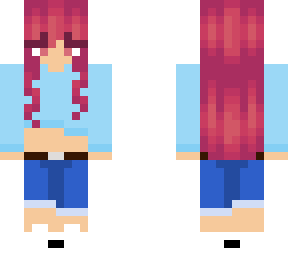 blue crop top