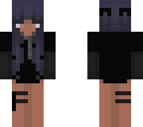 blue hair - black girl