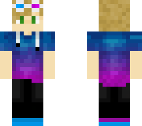 blue-purple fade boy (blonde hair)