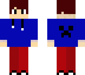 cool boy with blue pullover