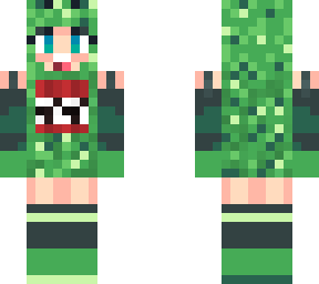 creeper girl skin with creep hoodie