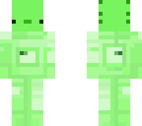 crunchynapkin_6 green axolotl astronaut skin