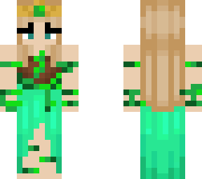 cute green girl