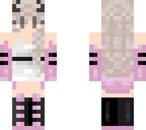 cute pink devil girl