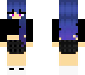 cute space girl hair with skirt