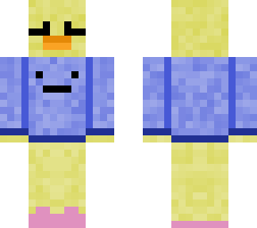 duckie in a sweater