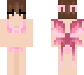 fairy female base skin with baby pink wings