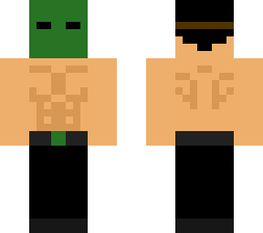 green griefer topless jacked w hair