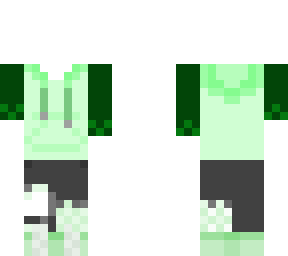 green hoodie