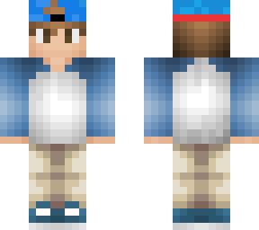 guy with cool blue hat and red brim