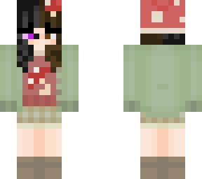 half enderman girl mushroom?!?