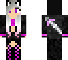 hooded grey fox girl