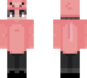 human with a pig disguise