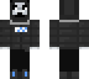 panda with blue jacket
