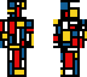 piet mondrian style skin