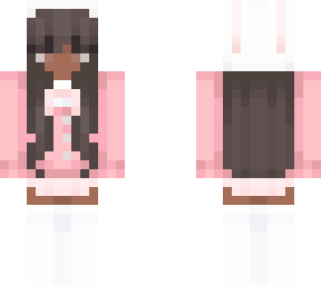 pink bunny - black girl