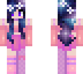 pink love galaxy girl